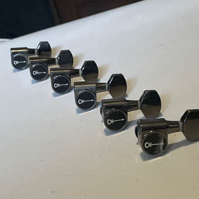MIM Charvel Pro Mod 2H Cosmo Black Tuners Tuning Pegs 6 In Line Dual Pin