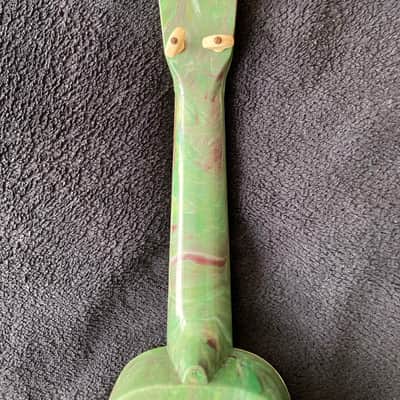 Green Maccaferri Islander Soprano Ukulele 1950s image 8