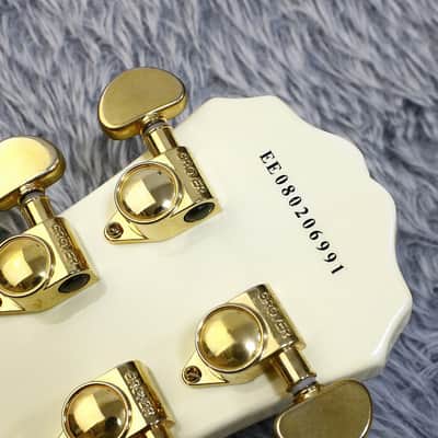 2008 made Epiphone CHINA Les Paul Custom Alpine White Qingdao Made in China image 17