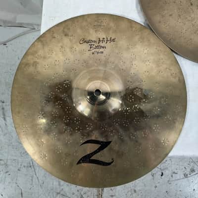 Zildjian 14" Z Custom Hi-Hat Cymbals - Brilliant image 5