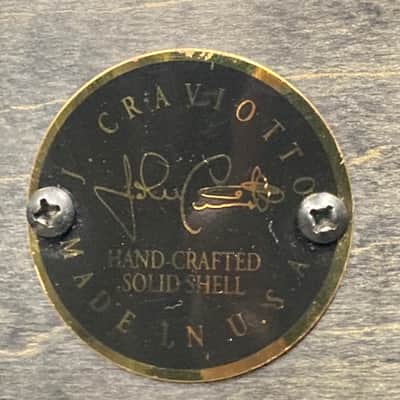 DW Terry Bozzio's 5x13" Collector's Craviotto Solid Shell Snare Drum 1998-Transparent Black Satin Oil image 3