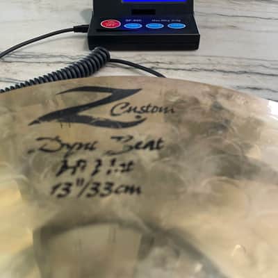 Zildjian 13" Z Custom Dyno Beat Hi-Hat Cymbals (Pair) 2001 - 2009 - Brilliant image 6