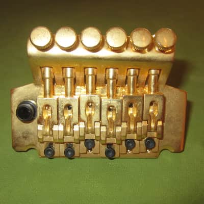 Floyd Rose Style Locking Tremolo Bridge 34mm Block- Gold image 2