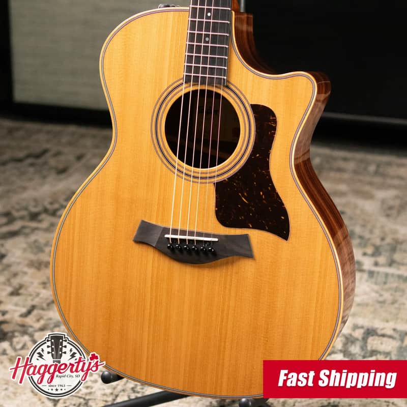 Taylor 414ce Studio Grand Auditorium Acoustic/Electric Guitar - Natural with Gig Bag image 1