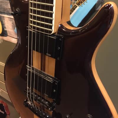 Vintage 1980's Japanese Anea Powerformer Series Electric Guitar Walnut Finish image 8