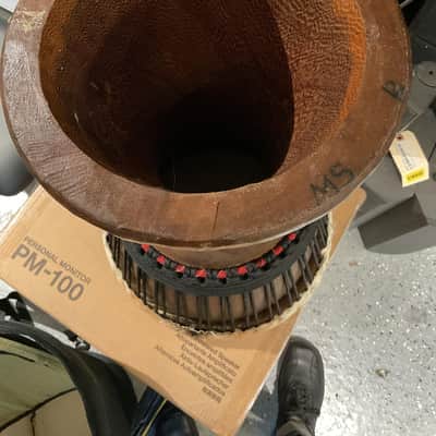 Djembe large 13" skin head 24" tall w/soft bag image 4