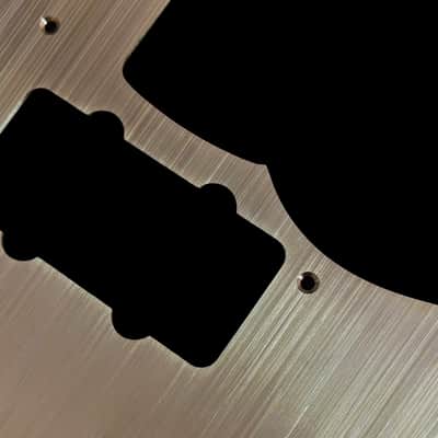 Jazzmaster Pickguard Scratchplate - NO Upper Controls / Rhythm Circuit - USA 60s Vintage - Brushed Brass - Made-To-Order image 9