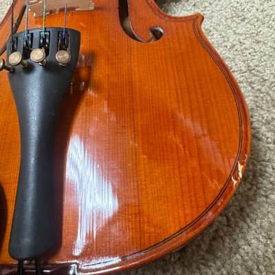 Violin Unlabeled 4/4 w/Case & Bow B image 5