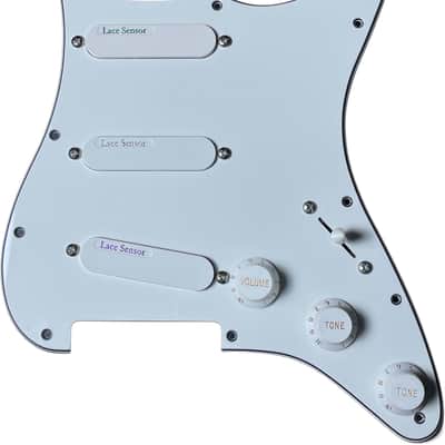 LACE Sensor Triple Rainbow Loaded Pickguard - White image 1