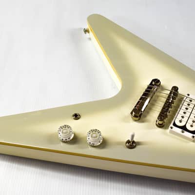 Epiphone Brendon Small Signature "Snow Falcon" Flying V - Snow Burst image 6