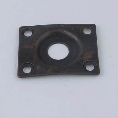 Tele Style Set Guitar Bronze Bridge, Control Plate, Knobs, Neck Plate, Jack Plate image 4