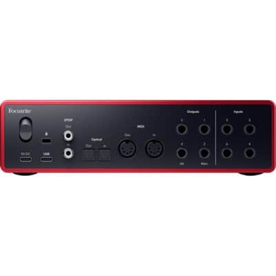 Focusrite Scarlett 16i16 USB-C Audio/MIDI Interface (4th Generation) Bundle with XLR- XLR Cable (2 Pack), Hosa Mid-310 Black 10 ft. Midi cable (2 Pack) image 6