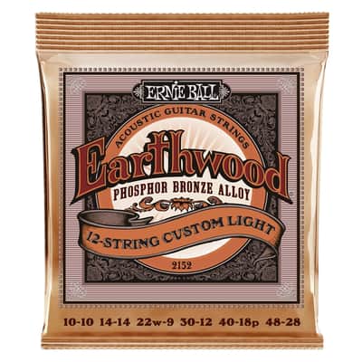 Ernie Ball 2152 Earthwood 12-String Custom Light Phosphore Bronze image 2