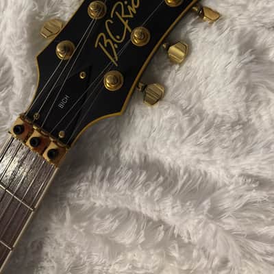 B.C. Rich Bich Pro X Matte Black and Gold image 3