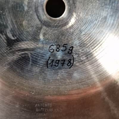 Paiste Vintage Formula 602, 70s Top Hihat cymbal 12 inch image 8