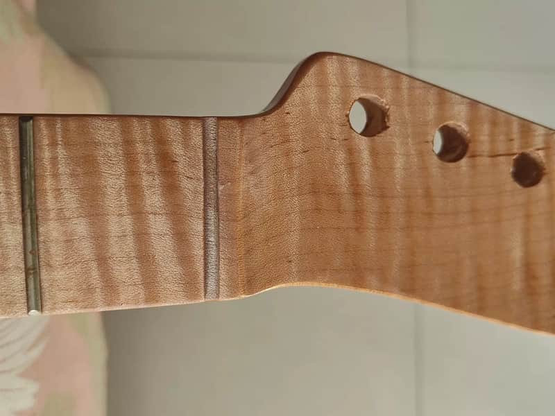Flamed Maple TL Guitar Neck, 21-Frets image 1