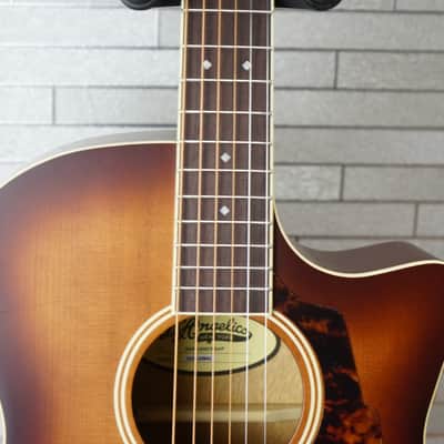 D'Angelico Premier Gramercy Grand Auditorium - Caramel Burst image 3
