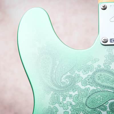 FENDER USA Custom Shop 68 Reissue Telecaster NOS "Green Paisley + Maple" (2025) image 19