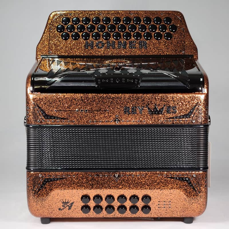 Hohner Anacleto Rey Especial Copper Sparkle GCF/SOL - Orange Sparkle image 1