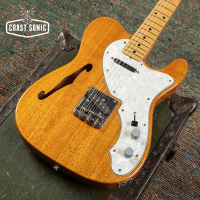 1977 Aria Pro II "Backaroo" TE-500 Thinline Telecaster Made in Japan Matsumoku w/case image 7
