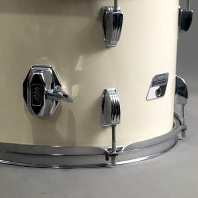 Vintage Ludwig Made in USA Monroe NC S/L Series 9x13” Rack Tom Drum 1981-1983 White Cortex Granitone Pre-Rockers image 8