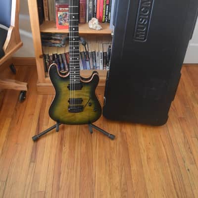 Ernie Ball Music Man Sabre, 2021, OHSC, Gorgeous flamed maple specimen image 21