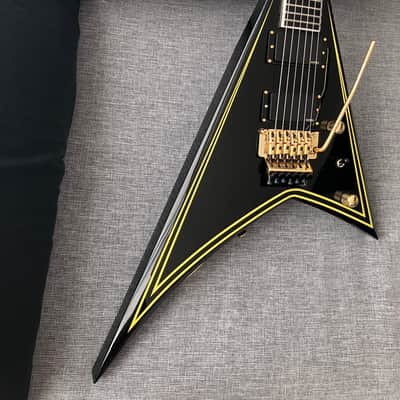 Jackson MJ Series Rhoads RR24MG 2023 Black with Yellow Pinstripes image 16