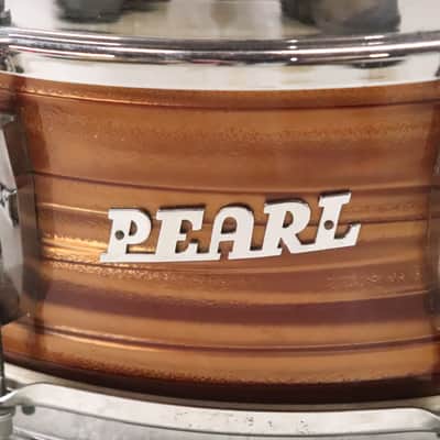 Pearl 5.5x14" 8-Lug Tiger Eye Pearl Snare Drum Vintage 1960's MIJ image 2