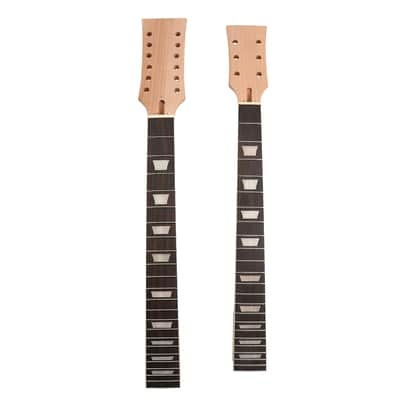 Diy Electric Guitar Kit Double Neck Guitar Kits Beginner Kits 12 String Right Handed With Mahogany Body Mahogany Neck Rosewood Fingerboard Chrome Hardware Build Your Own Guitar. image 5