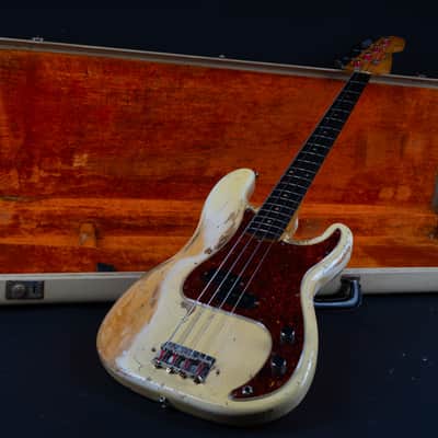1963 Fender Precision Bass with Rosewood Fretboard - Blonde image 16