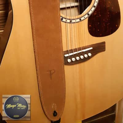 Perri’s Leathers suede 2.5" guitar strap natural P25S-200 image 1