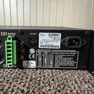 QSC CMX 500VA 2-Channel Commercial Power Amplifier in Black image 4