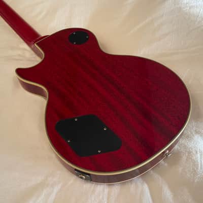 Vintage 2001 Epiphone (Gibson) Les Paul Custom Plus - Heritage Cherry Sunburst - Flame Top - Made in Korea (MIK) - Free Pro Setup image 10