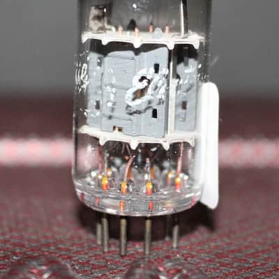 TUNGSRAM 12AX7 HUNGARY ECC83 PERFECT BALANCE DUAL SUPPORT HALO GETR TEST NOS+ MINTY VINTAGE 1960'S image 2