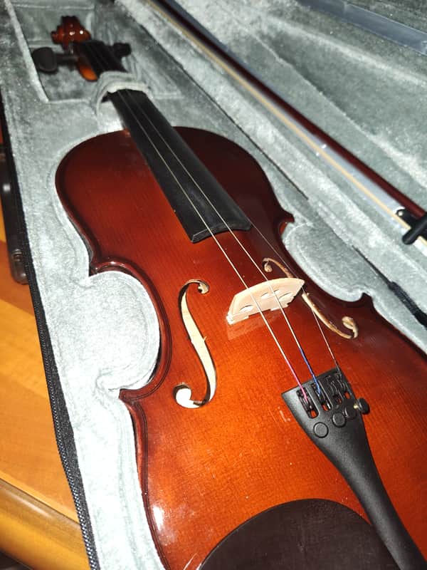 Streichinstrumente O.M. Monnich 4/4 Size Violin with Hard Case and Bow image 1