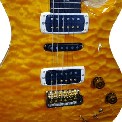 PRS Wood Library Modern Eagle V Quilted Maple - Santana Yellow image 8