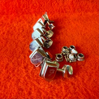 Fender Stratocaster guitar tuners 1975-1979 - Chrome Schaller original vintage USA Strat telecaster image 1