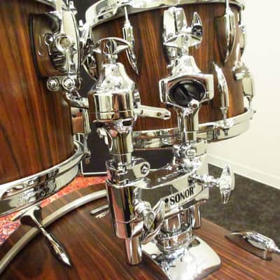 Sonor Vintage Series Rosewood Semi Gloss 4pc Drum Set 20" 10" 12" 14" With tom holder image 7