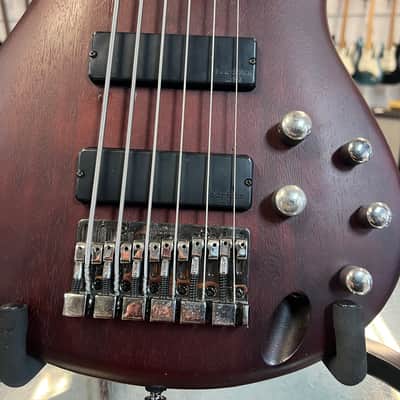 Ibanez SR506 Soundgear Series 6 String Electric Bass Made in Korea - Brown Mahogany image 4