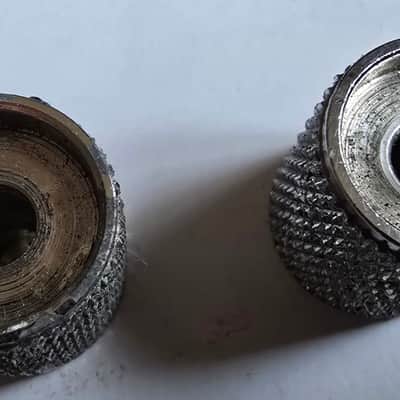 1970's Vintage Fender Precision or Telecaster Bass Chrome Knobs 1970's Vintage Fender Telecaster Precision Bass Chrome Knobs 1970's - Chrome image 3