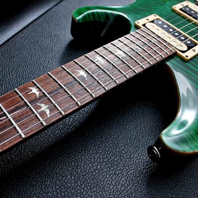 PRS USA Custom 24 20th Anniversary "Emerald Green + Rosewood" (2005) AAA+ Ten Top image 21