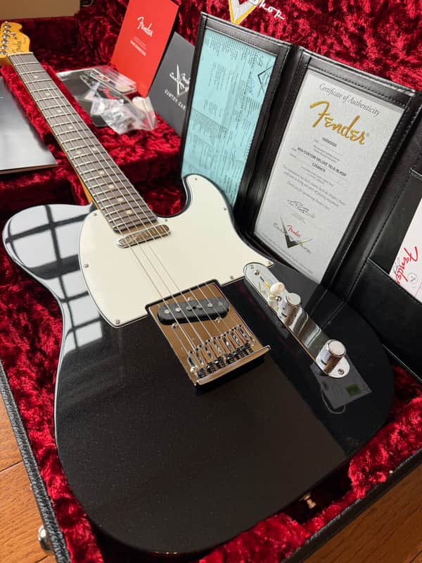 2025 Fender Custom Shop Telecaster Custom Deluxe W25 Limited Edition NOS - Black Sparkle image 1