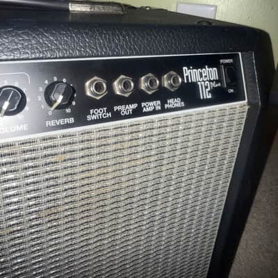 Fender Princeton 112 Plus 2-Channel 65-Watt 1x12" Solid State Guitar Combo 1995 - 1999 Black image 8