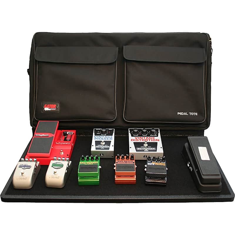 Gator GPT-PRO-PWR Pedal Tote 16x30 Pedalboard with Carry Bag & Power Supply 2010s - Black image 1