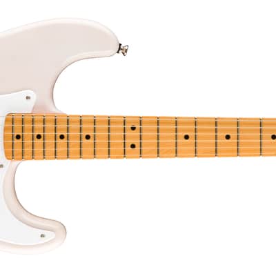 Mint Squier by Fender Classic Vibe 50s Stratocaster, Maple Fretboard, White Blonde image 1