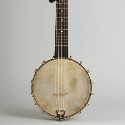 Bay State  Model 299 Piccolo Banjo,  c. 1895, black gig bag case. image 1