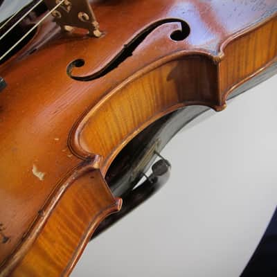 Jérôme Thibouville-Lamy (J.T.L.) Stradivarius Copy 4/4 French Circa-1930s-1940s-Light Yellow Brown Varnish image 6