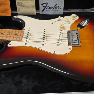 Fender American Standard Stratocaster 1990-1991 CASE QUEEN TIME CAPSULE 3 Tone Sunburst 3TSB 90s USA Strat Electric Guitar image 2