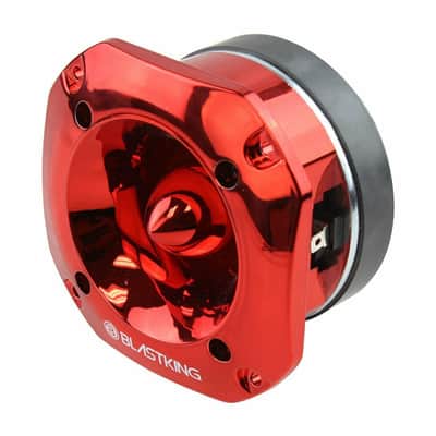 Blastking TW2000 500 Watts 4x4 inch 1.5 inch VC Titanium Bullet Tweeter Red image 1