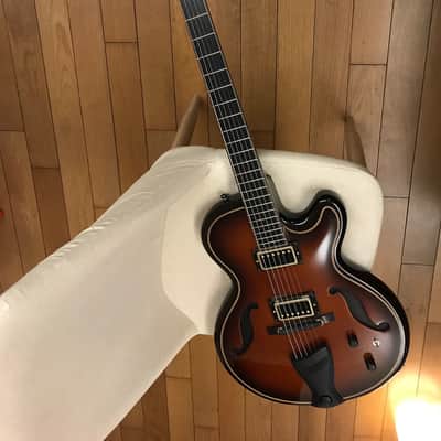 (On hold) Mario Beauregard MB Archtop hand carved Hollow body thinline with Lollar Imperial Humbucker Sakashta image 1